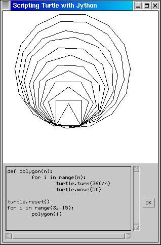 Scripting turtle with jython