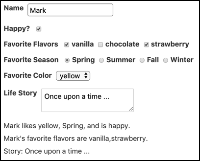 HTML Form Example