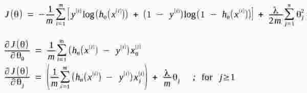 Cost & Gradient Function Logistics