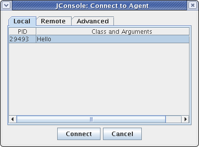 JConsole Login Local