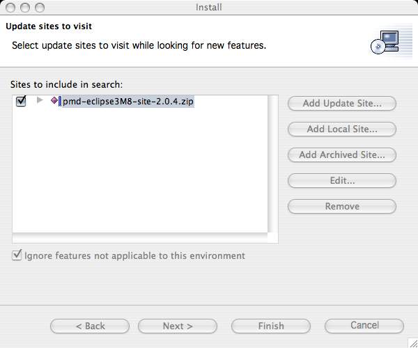 Eclipse PMD plugin zip file