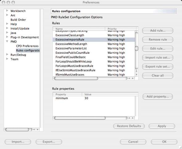 Preferences Window