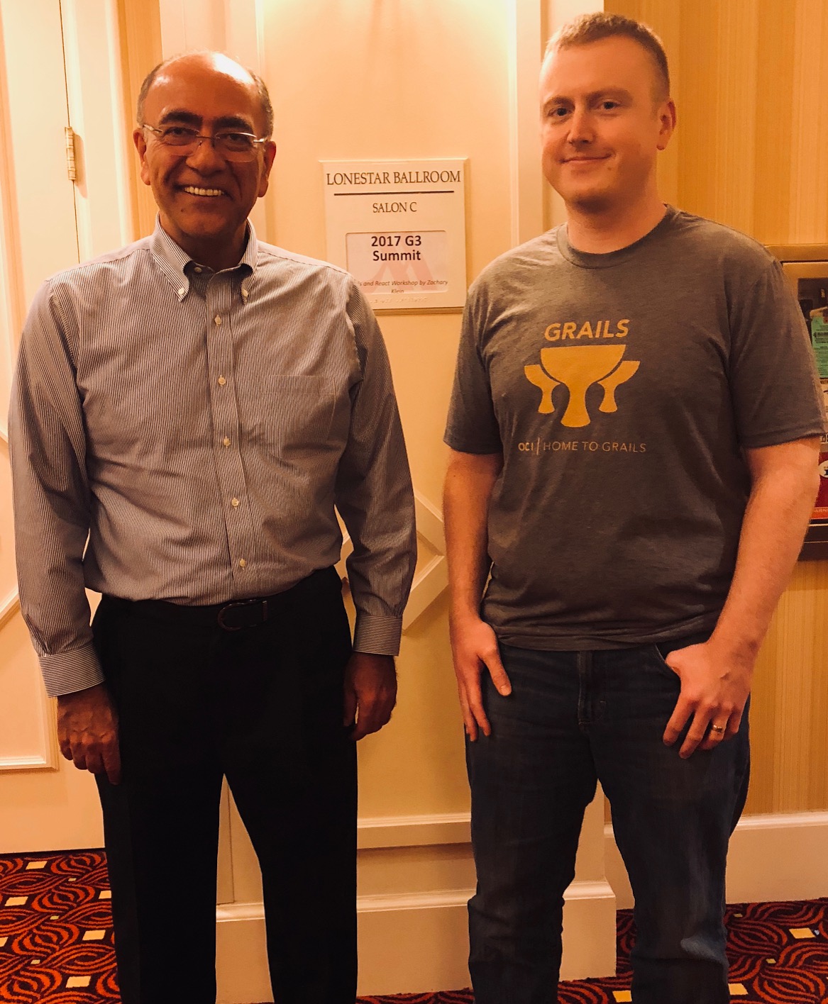 Eric Helgeson and OCI founder, Dr. Ebrahim Moshiri