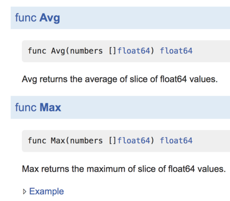 Go Statistics Package Functions