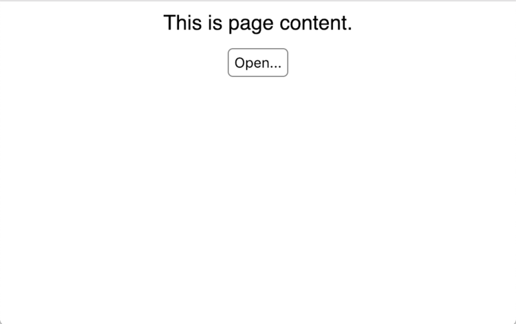 html dialog closed