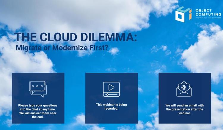 Cloud Webinar Migration vs. Modernization
