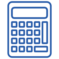 calculator blue